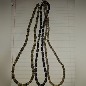 3 beaded necklaces
